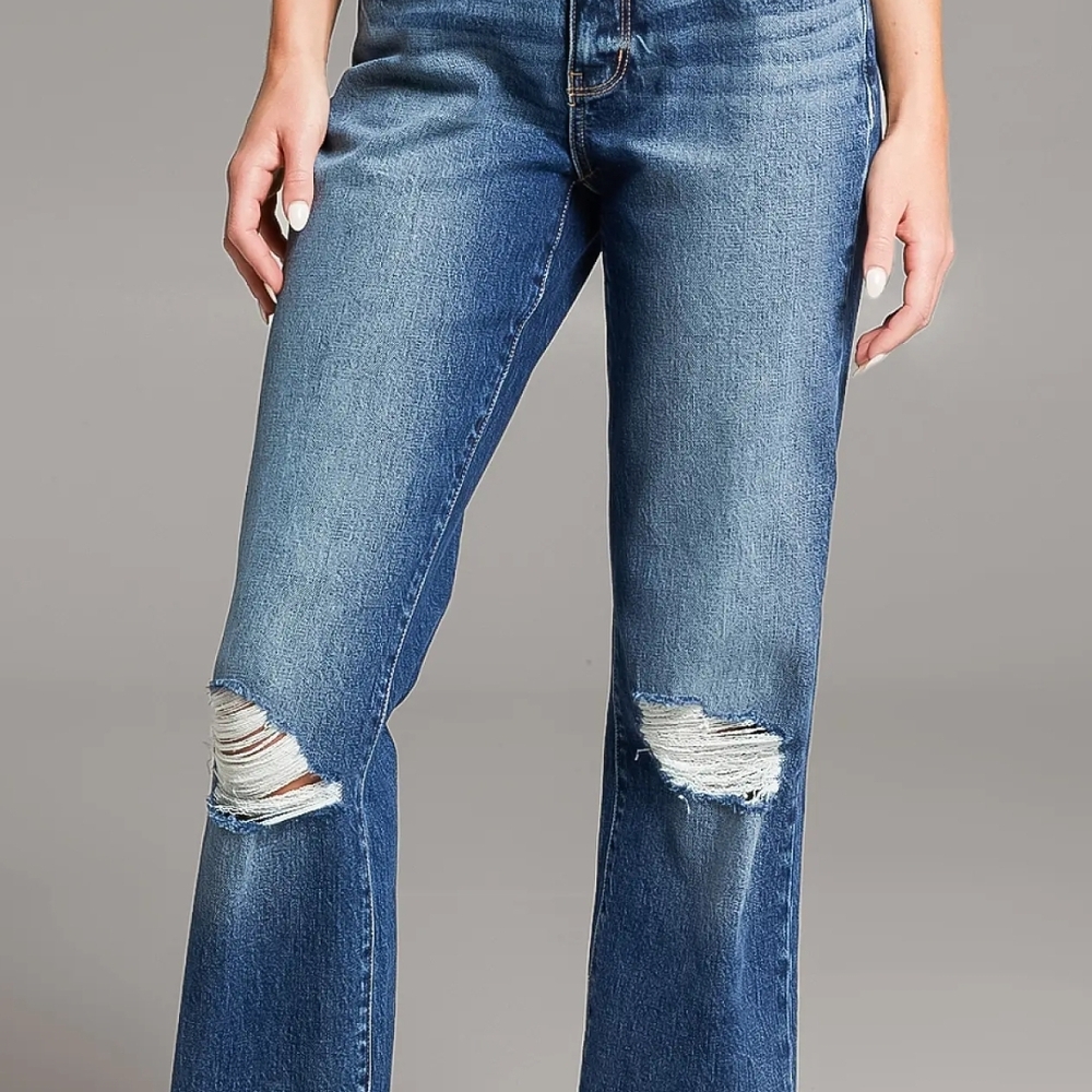 Buckle Blue Distressed Boyfriend Jeans